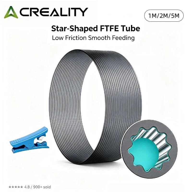 Aluminium Profile 2020 - Creality Official PTFE Tube Low-Friction Star-Shaped