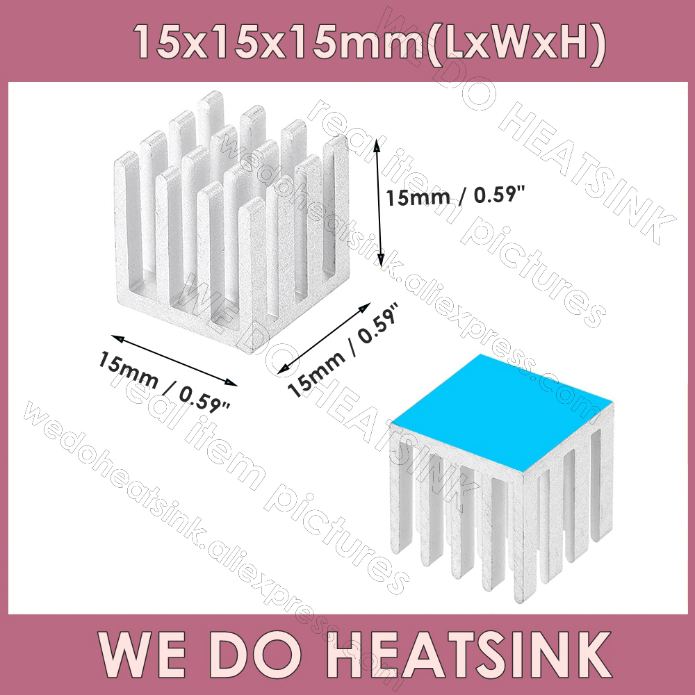 Tản Nhiệt Nhôm 15X15X15Mm/0.59 - đánh giá và giá Aluminium Extrusion