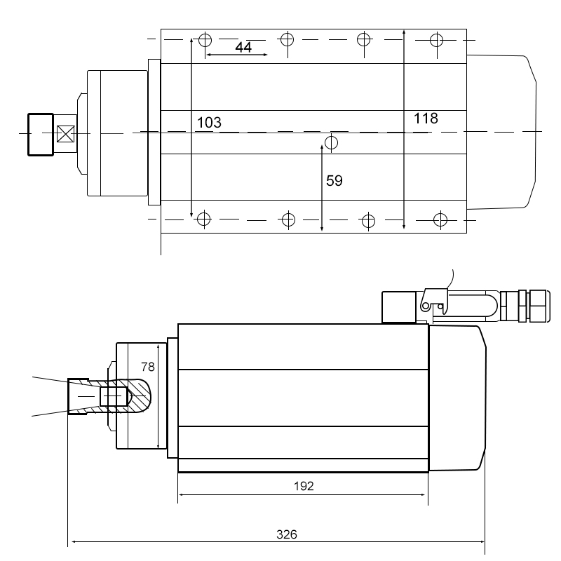 Huajiang 3.5kw Spindle Air-coo - đánh giá và giá Spindle Motor