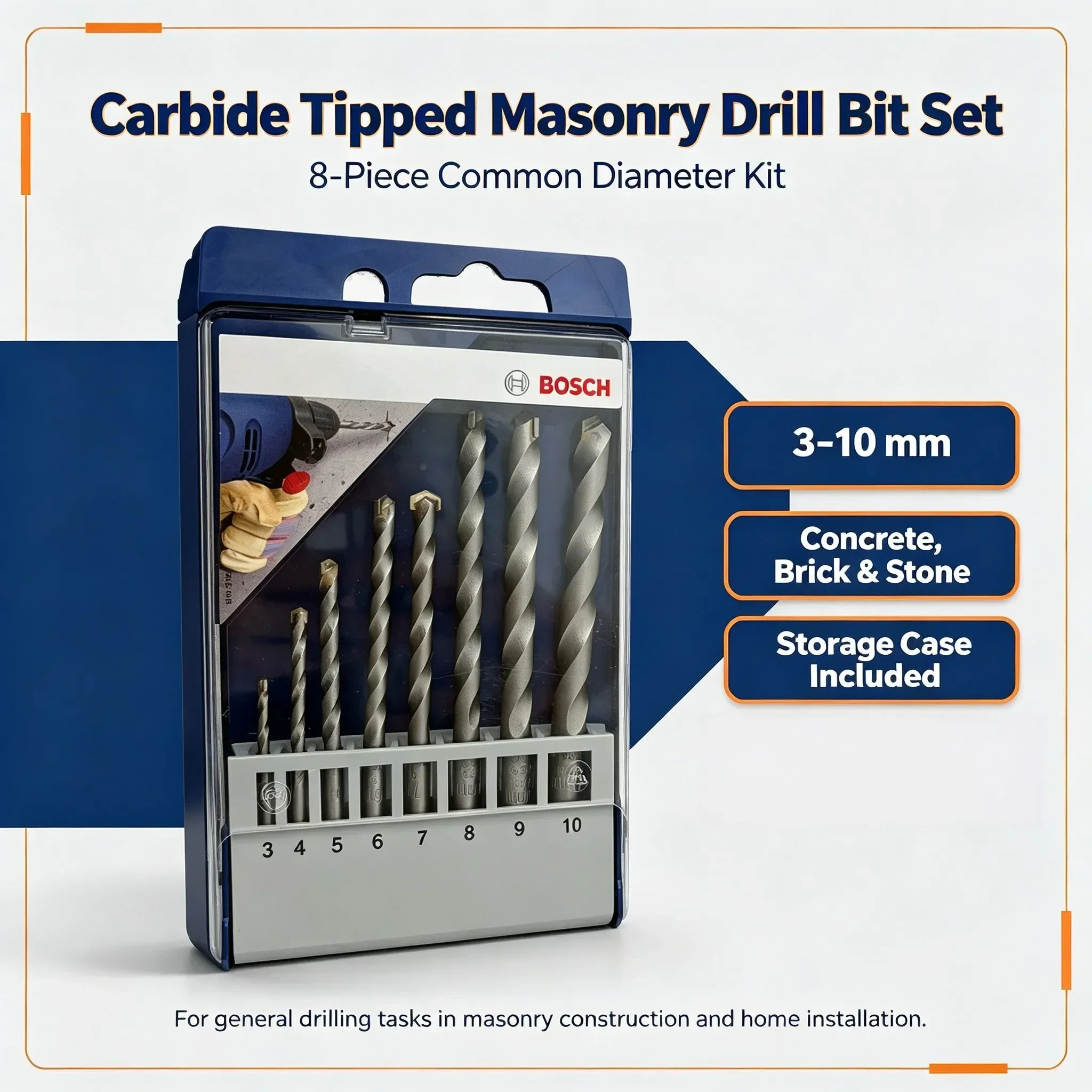 1-8Pcs/lot Bosch Professional  - đánh giá và giá Drill Bit Set