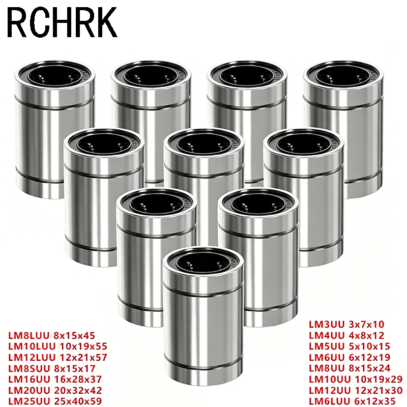 4/10PCS LM8UU LM10UU LM16UU LM - đánh giá và giá Lm8Uu Bearing