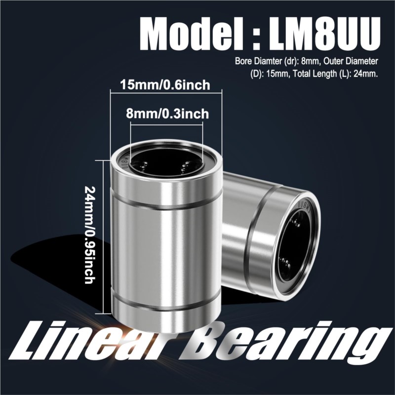 4/10PCS LM8UU LM10UU LM16UU LM - đánh giá và giá Lm8Uu Bearing