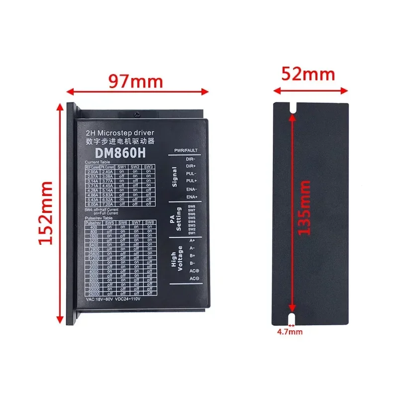 DM860H  NEMA34 3D Printer Part - đánh giá và giá Nema23 Stepper