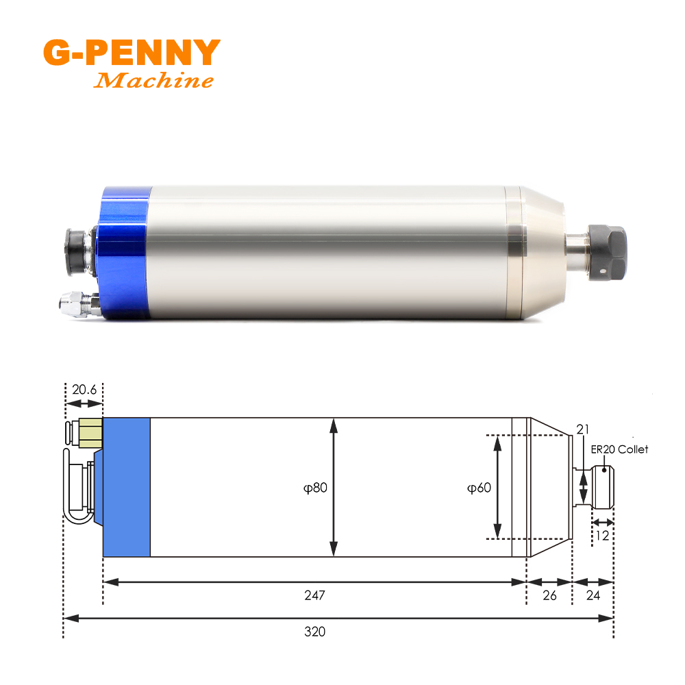 220V 380V 2.2KW CNC Nước Làm M - đánh giá và giá Water Cooled Spindle