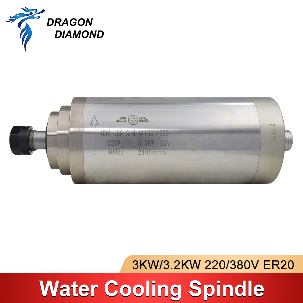 3KW 2.2KW Nước Làm Lạnh Làm Má - đánh giá và giá Water Cooled Spindle
