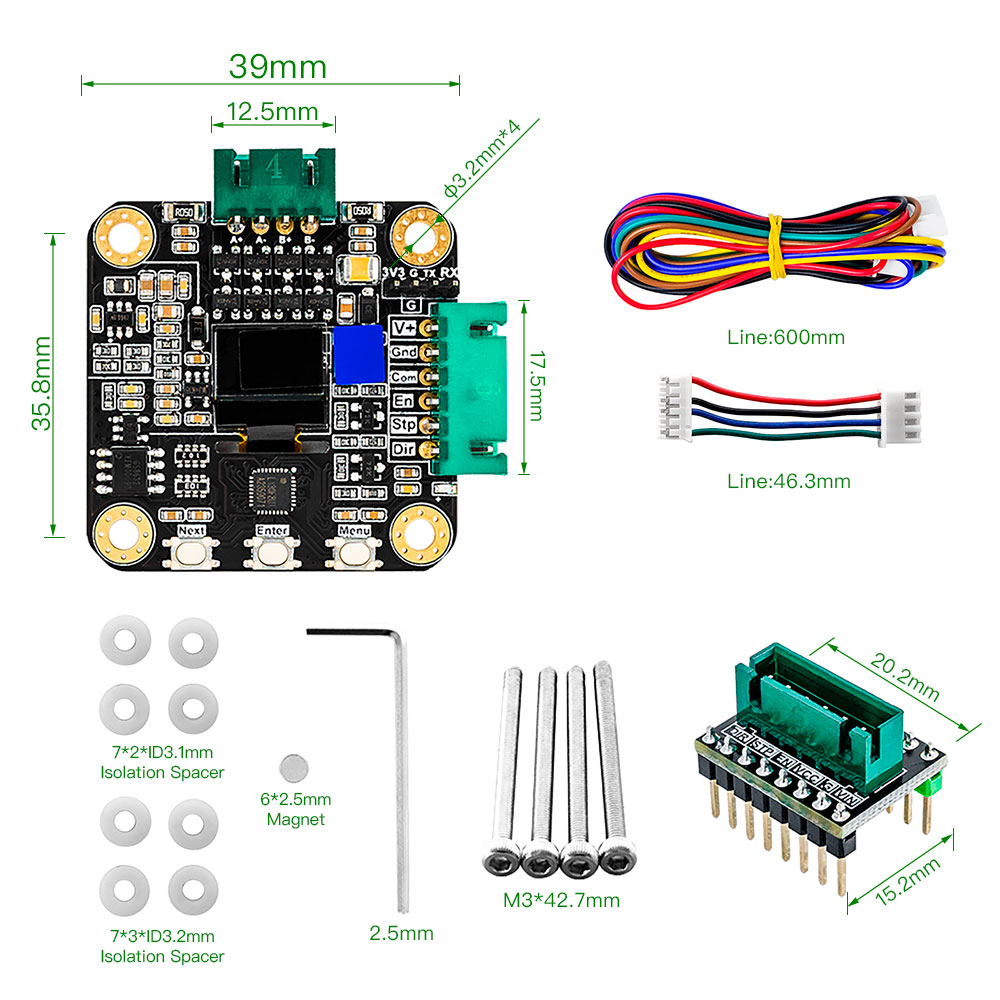 Makerbase MKS SERVO42C PCBA NE - đánh giá và giá Stepper Motor Nema17