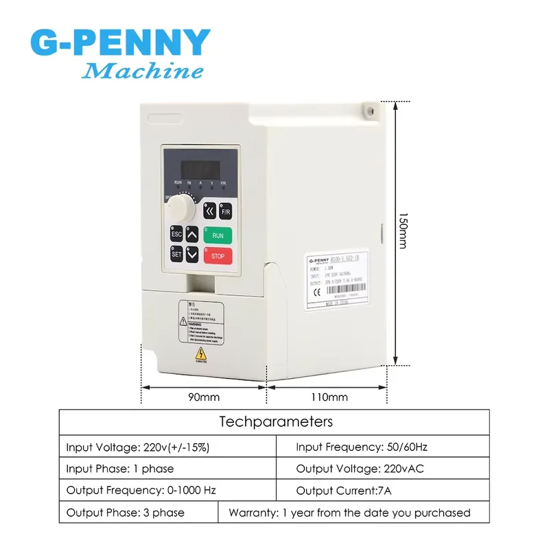 Gpenny 1.5kw ER16 D80mm Water  - đánh giá và giá Water Cooled Spindle