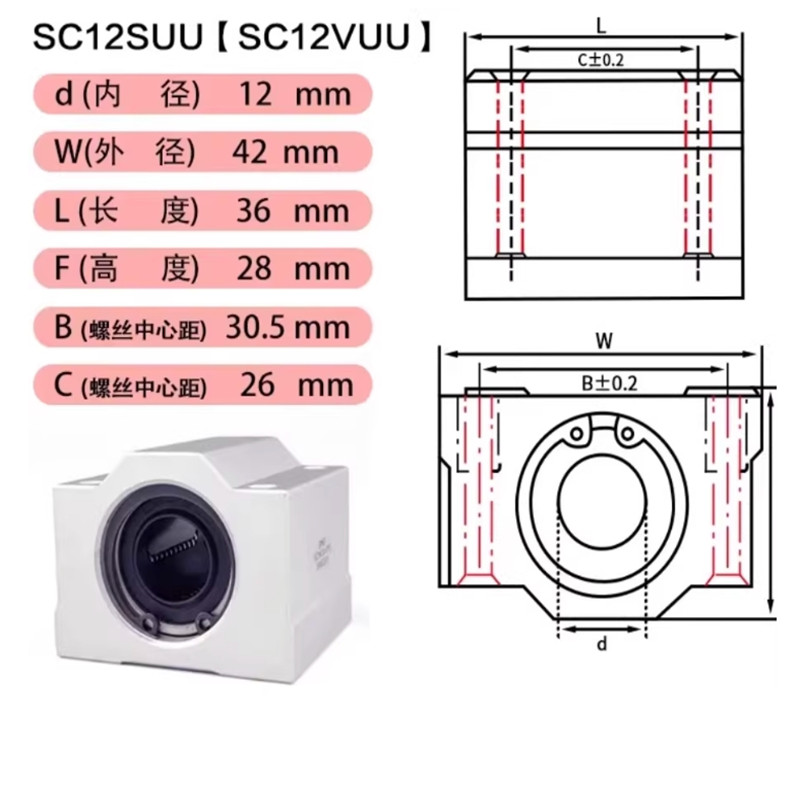 1 Máy Tính SCS6UU SCS8UU SCS10 - đánh giá và giá Linear Rod 8Mm