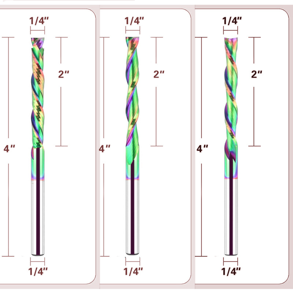 Spiral Compression Router Bit  - đánh giá và giá Carbide End Mill